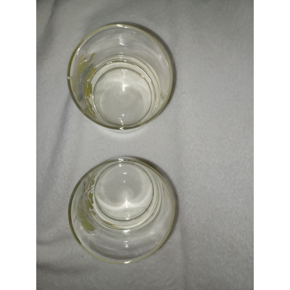 Set Of 2 Vintage Glass American Song Bird Cocktail Juice Water‎ Glasses - Picture 4 of 5